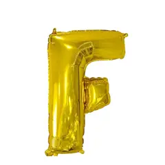 GENERICO - Globo Metalizado Letra "F" Dorado 30 pulgadas