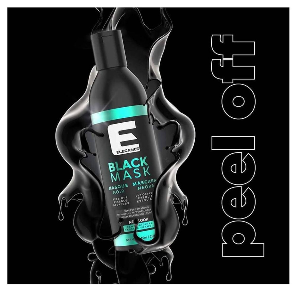 ELEGANCE - Elegance Black Mask Mascarilla Negra Carbon 250ml Barberias