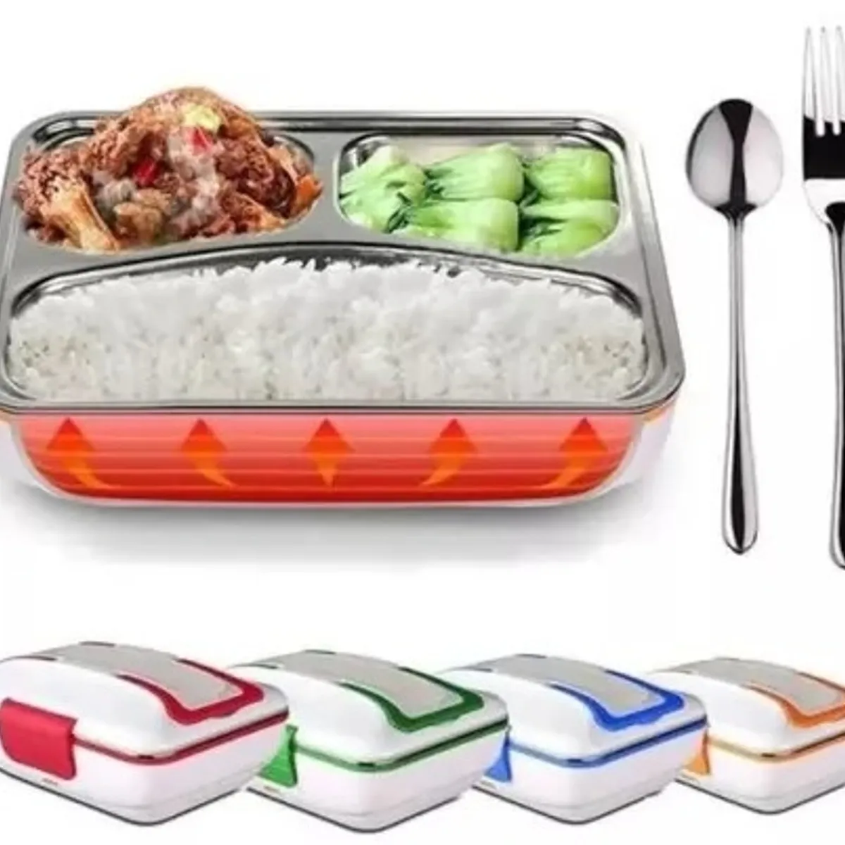 GENERICO - Lonchera Electrica Portatil Termo Comida Electrico Premium