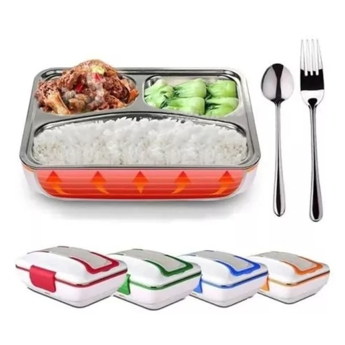 GENERICO - Lonchera Electrica Portatil Termo Comida Electrico Premium