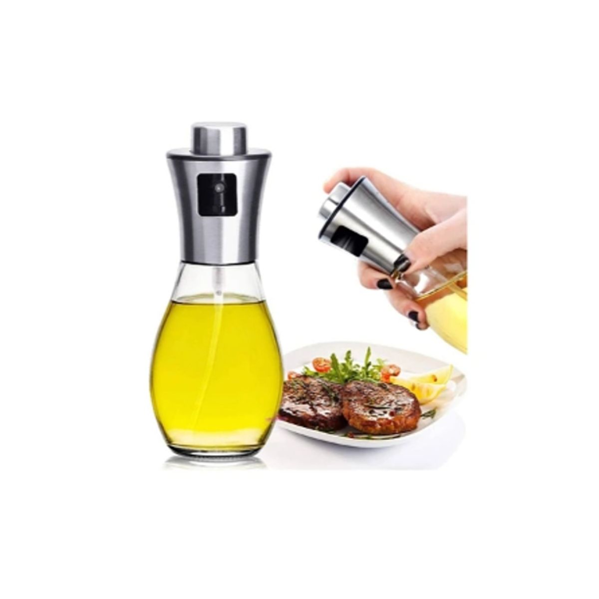 GENERICO - Botella De Vidrio Dispensador Spray Aceite Vinagre 200ml