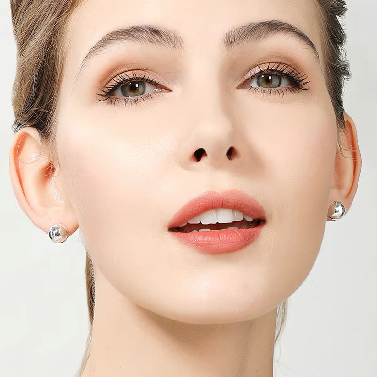 GENERICO - Aros de Plata Esferas Lisas