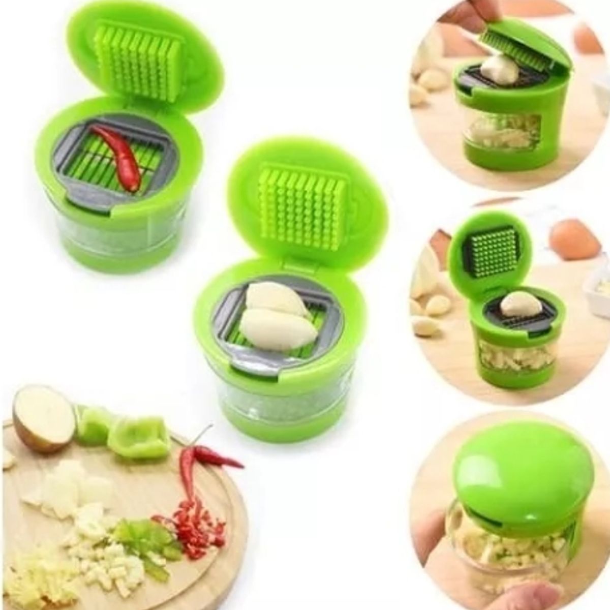 GENERICO - Picador De Ajo Cortador De Ajo Rallador Rebanador De Ajo Coc