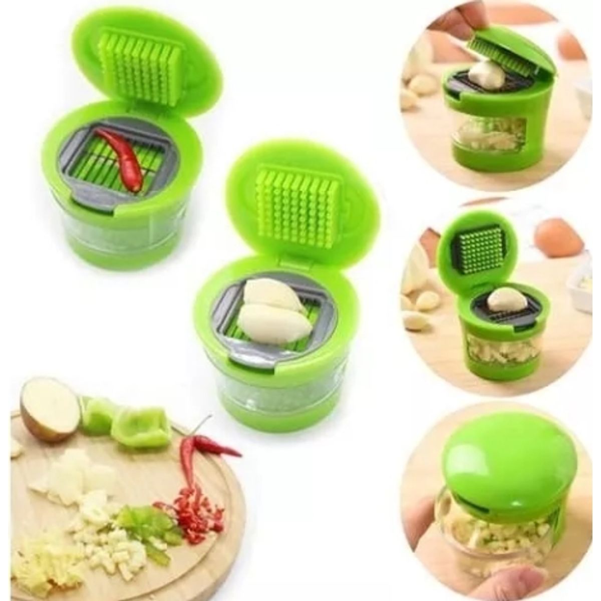 GENERICO - Picador De Ajo Cortador De Ajo Rallador Rebanador De Ajo Coc
