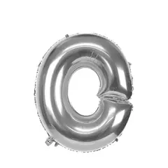 GENERICO - Globo Metalizado Letra "O" Plateado 30 pulgadas