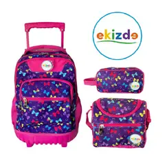 GENERICO - Mochila Pack 3 en 1 Ekizde - Lazos