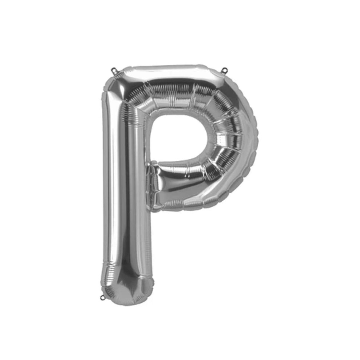 GENERICO - Globo Metalizado Letra "P" Plateado 30 pulgadas