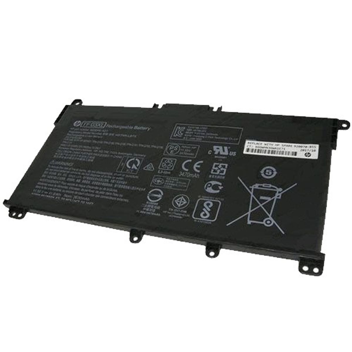 HP - BATERIA HP PAVILION 14-BP 15-CC ORIG 4 CELDAS NEGRO(TF03XL) (HT03XL)