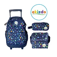 GENERICO - Mochila Pack 3 en 1 Ekizde - Space