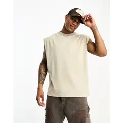 LIFF - Polera Sin Mangas Beige Relax Fit