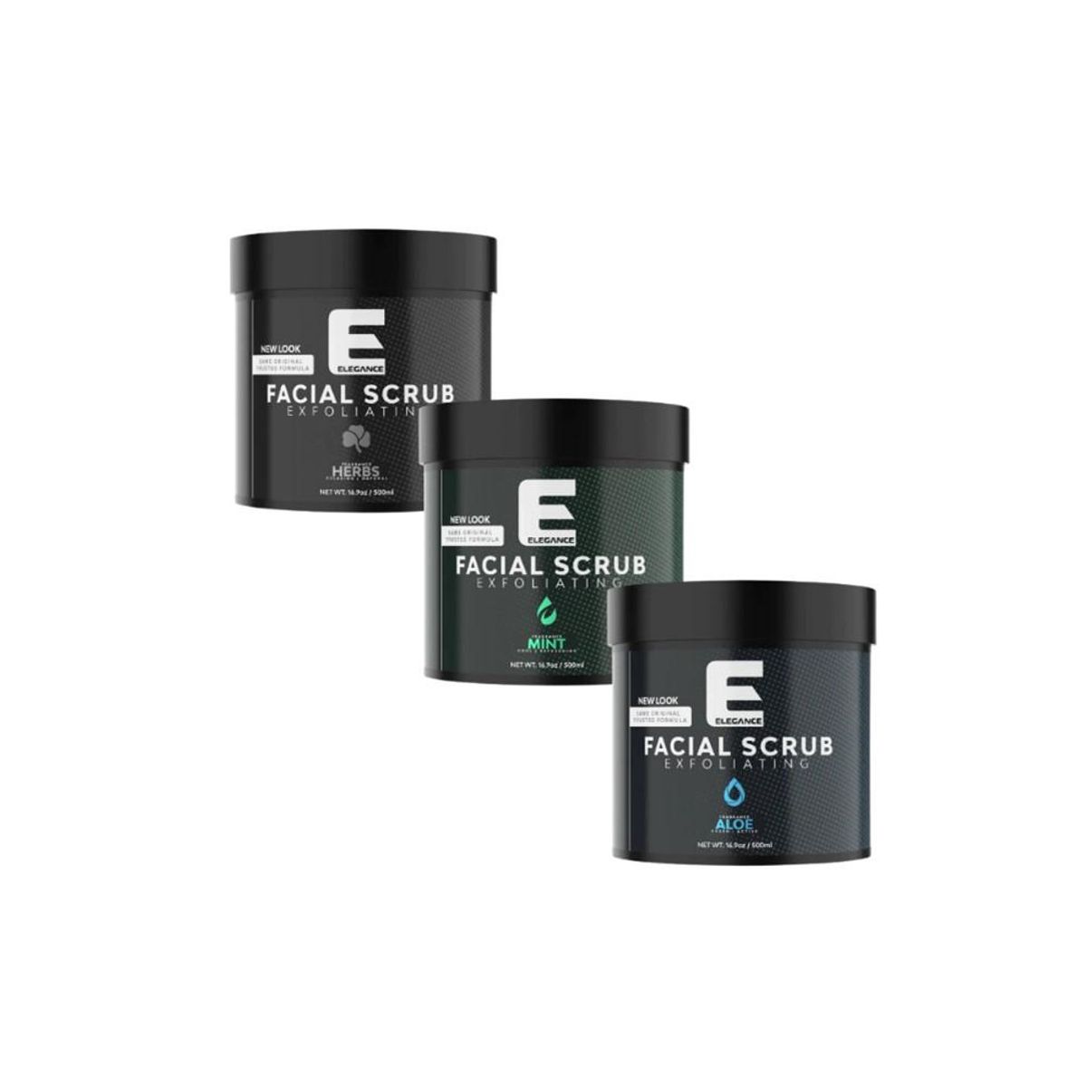 ELEGANCE - Facial Scrub Elegance Exfoliante Limpieza Fragancia Menta 500ML