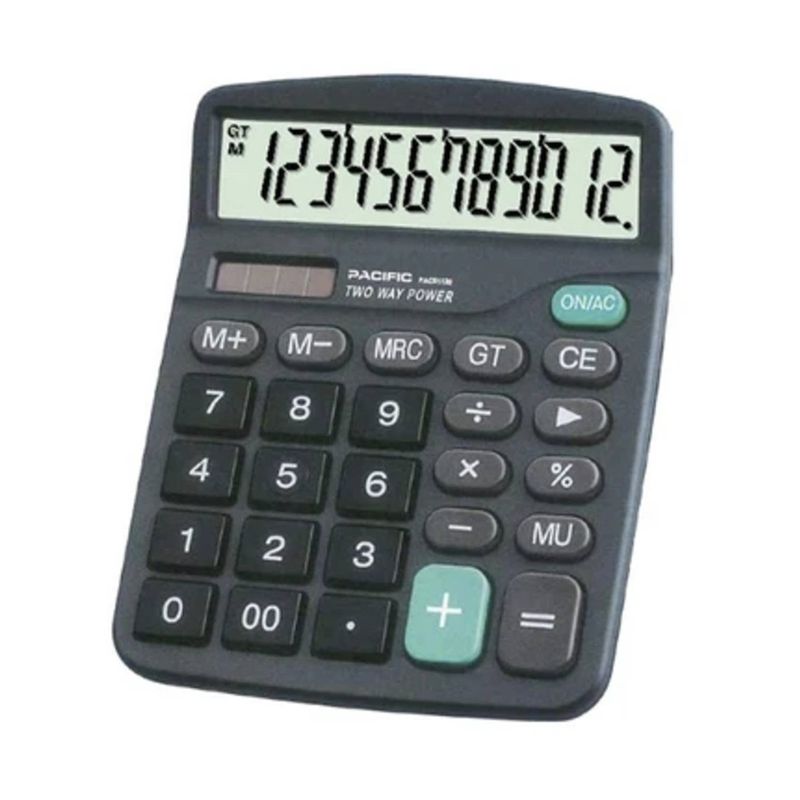 PACIFIC - Calculadora Electrónica Pacific 12 Dígitos Pac01120