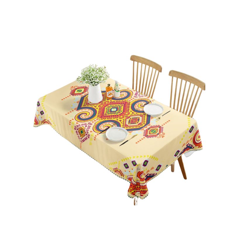 GENERICO - Mantel Rectangular Antimanchas Moderno Nórdico 220x140cm
