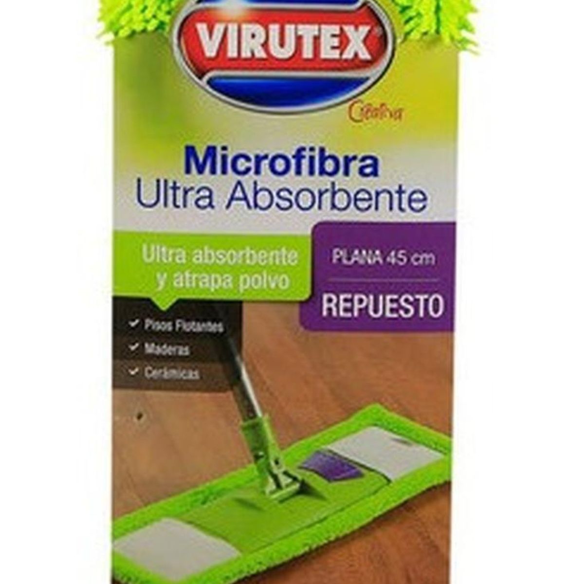 VIRUTEX - Mopa Plana Microfibra45cm Rpto - Creativa