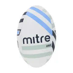 MITRE - Balon Rugby Grid Blanco T.5