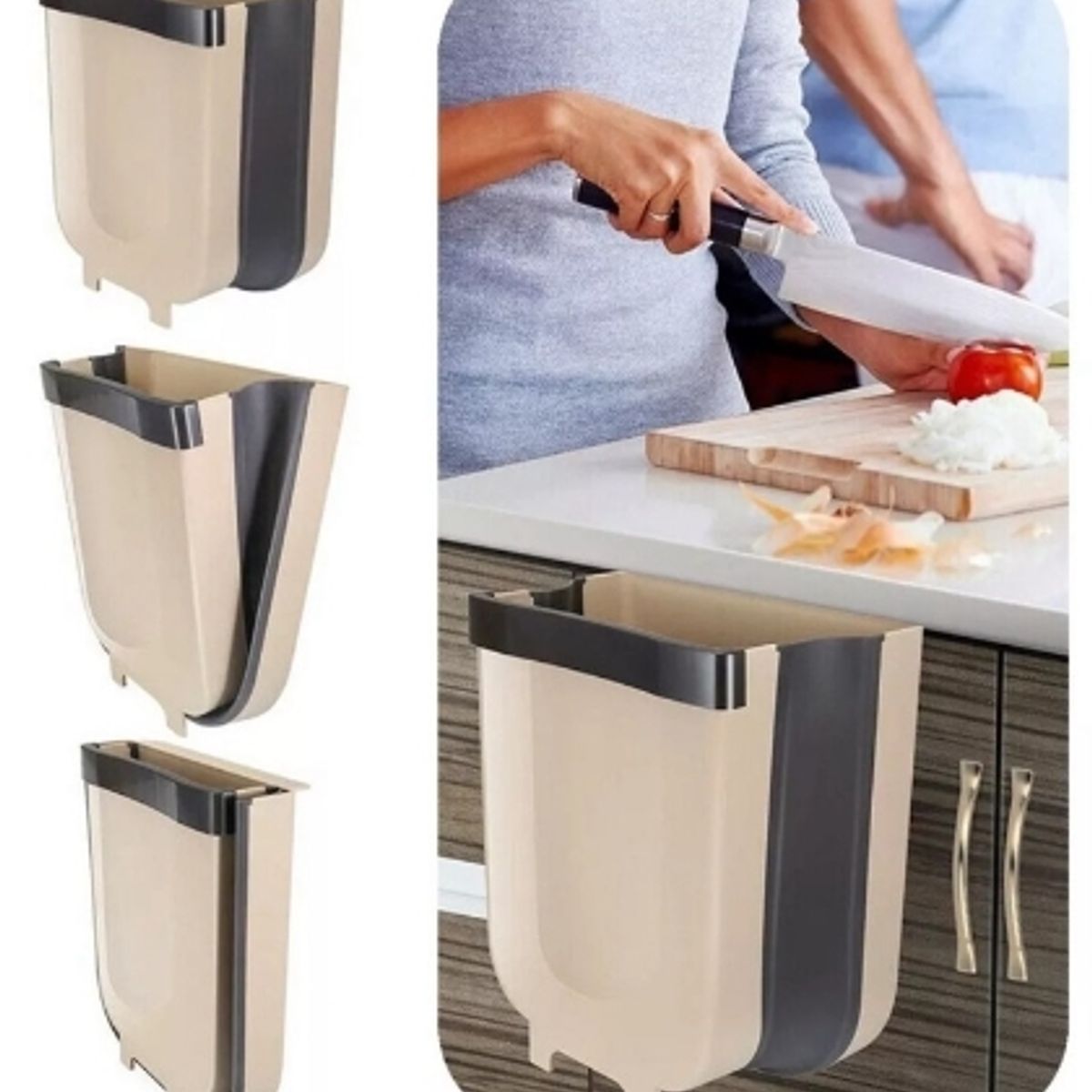 GENERICO - Basurero Plegable Basureros Plasticos De Cocina Papelero