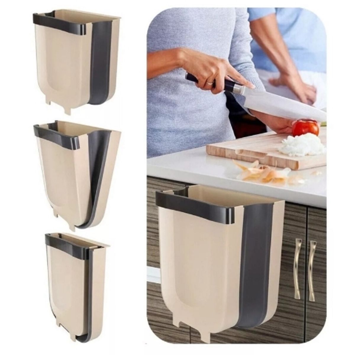 GENERICO - Basurero Plegable Basureros Plasticos De Cocina Papelero