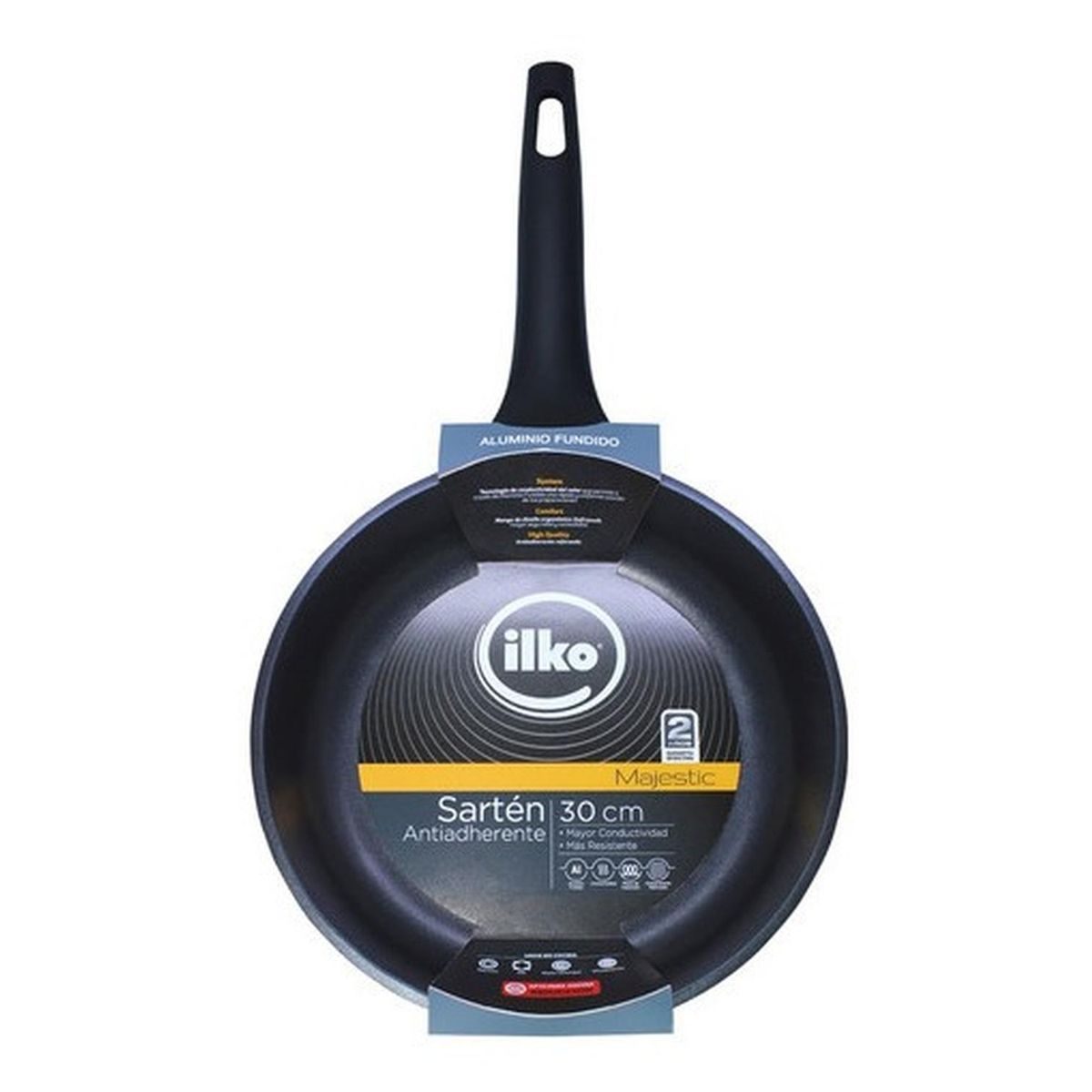 ILKO - Sartén 30 Cm Antiadherente Majestic Ilko