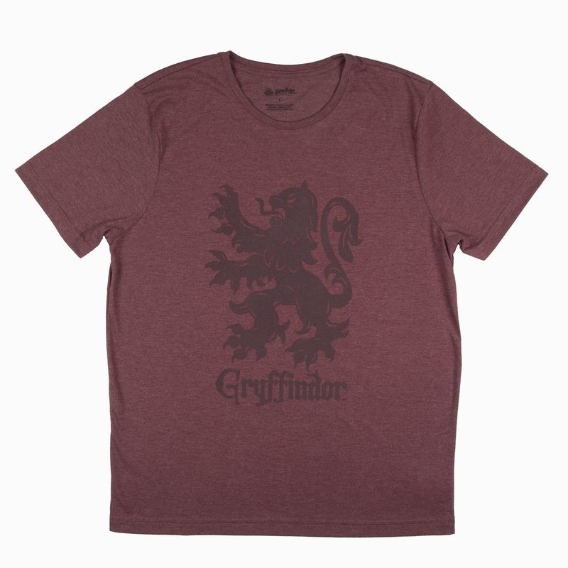 WARNER BROSS - Polera Hombre Gryffindor Burdeo Harry Potter