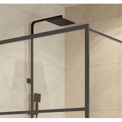 Imagen 2 del producto MAMPARA FIJA SERIGRAFIADA MATTE BLACK 1000X1900 6mm EAS