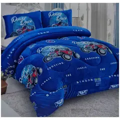 GENERICO - COBERTOR DE NIÑO 1.5 PLAZA PLUSH CON CHIPORRO AZUL DISEÑO CROSSING DIANA