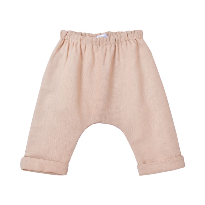 WARMI - pantalon mauricio lino beige