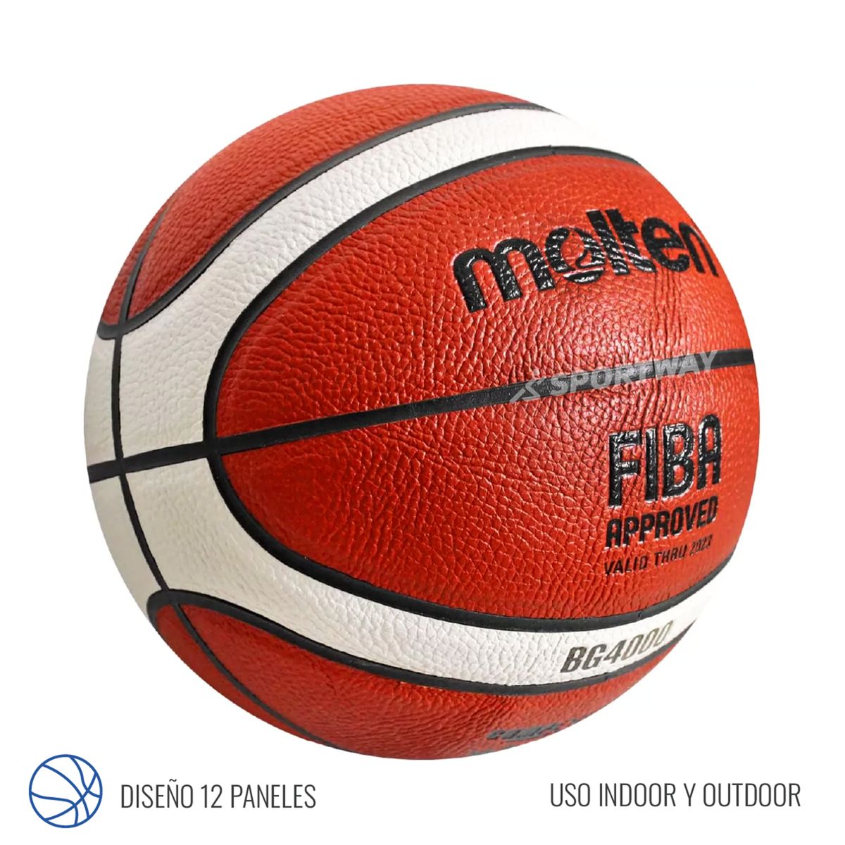 MOLTEN - Balon Basquetbol Molten BG4000 Logo LNB Talla 7
