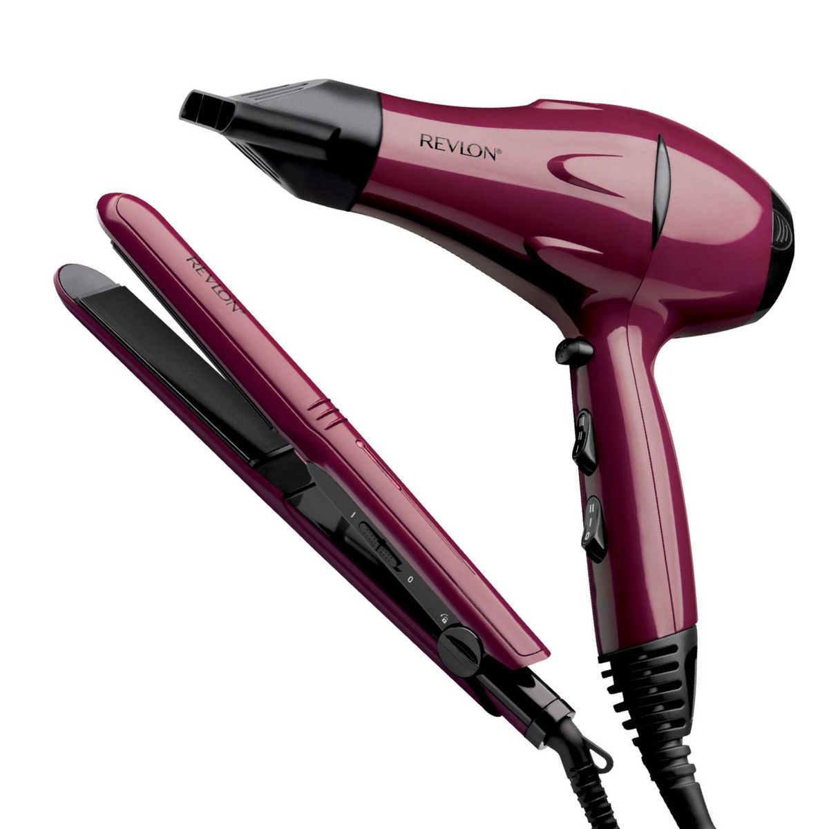 REVLON - Combo Secador Y Alisador De Viaje Revlon Color Rojo I289RVDR5230