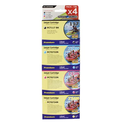 Generico Pack 4 Cartuchos Tintas Alternativos 117 73N Para