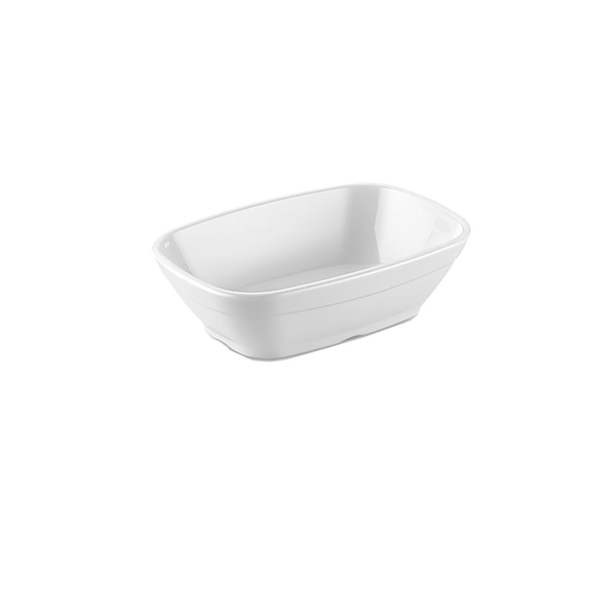IMAHE - Set De 4 PLATO RECTANGULAR PC BLANCO IMAHE