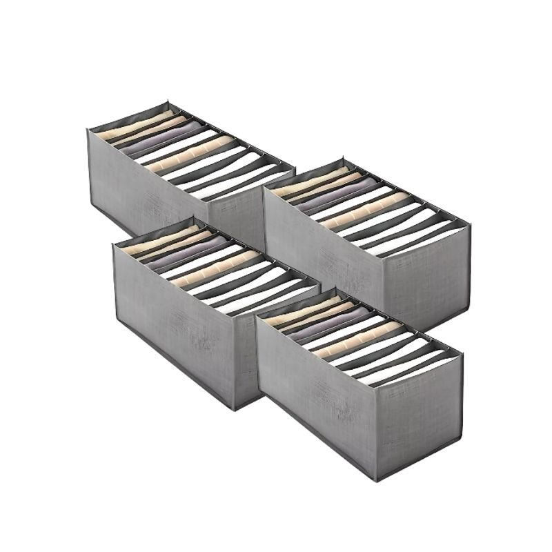 GENERICO - Pack X4 Organizador De Pantalones Caja Organizadora Closet