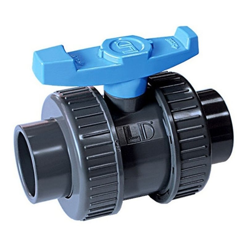 GENERICO - Válvula De Bola Pvc 1 1/2 , 50 Mm Marca Ld