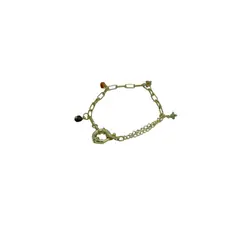 GENERICO - Pulsera enchapada en oro con piedras naturales