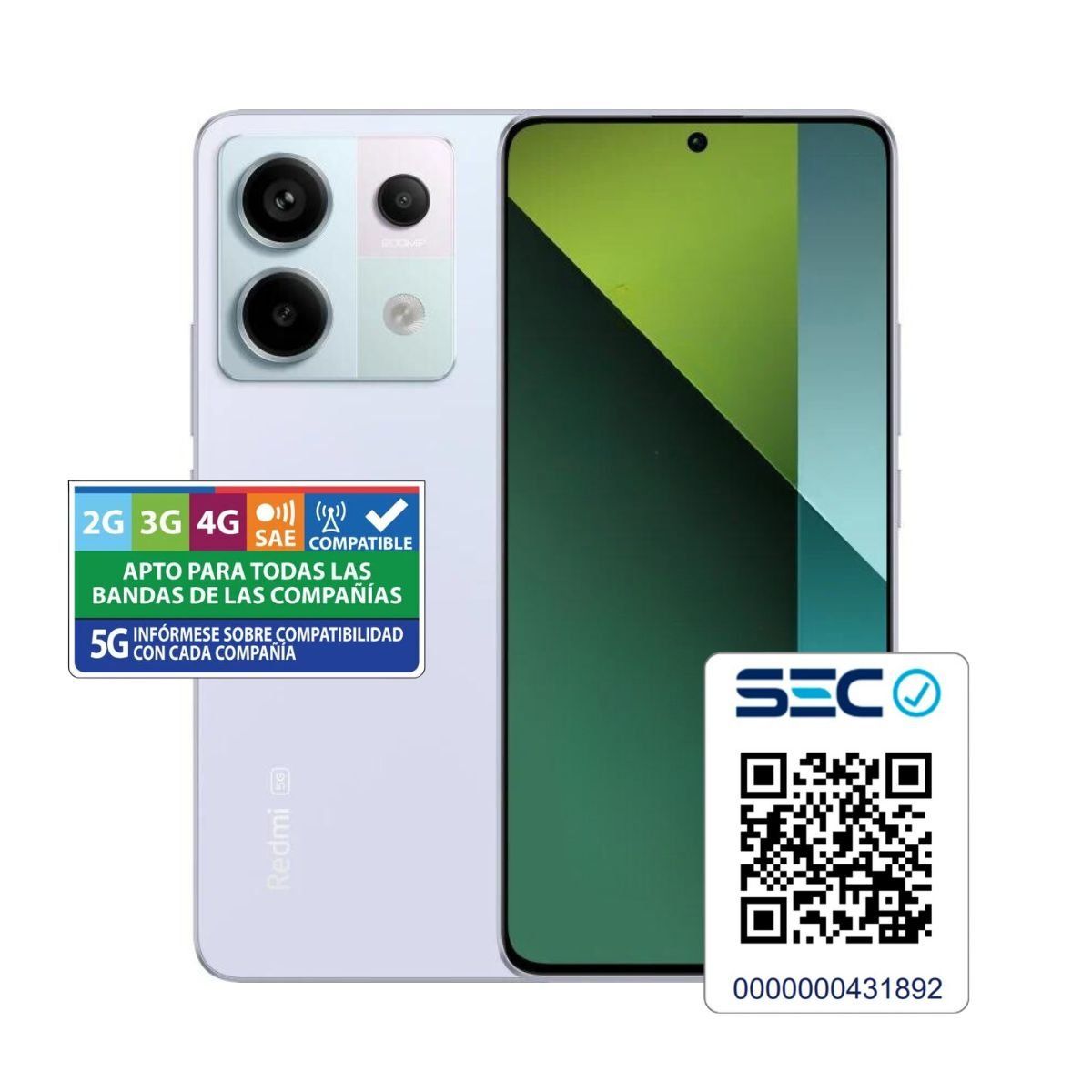 XIAOMI - Xiaomi Redmi Note 13 PRO 5G 8GB+256GB Morado