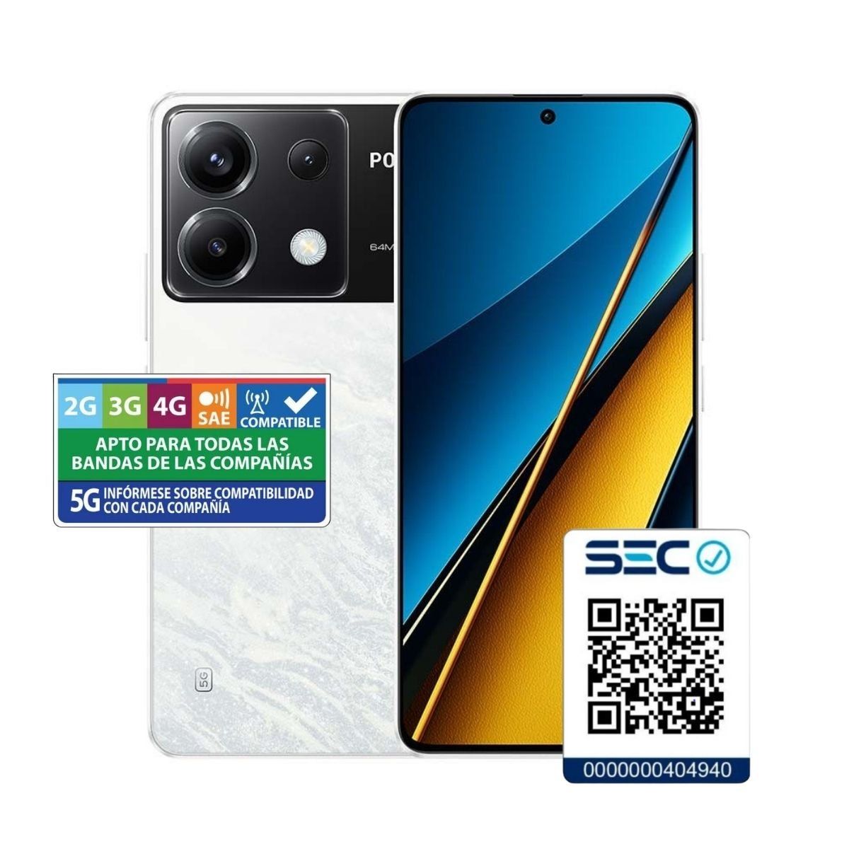 XIAOMI - Xiaomi POCO X6 5G 12GB256GB Blanco