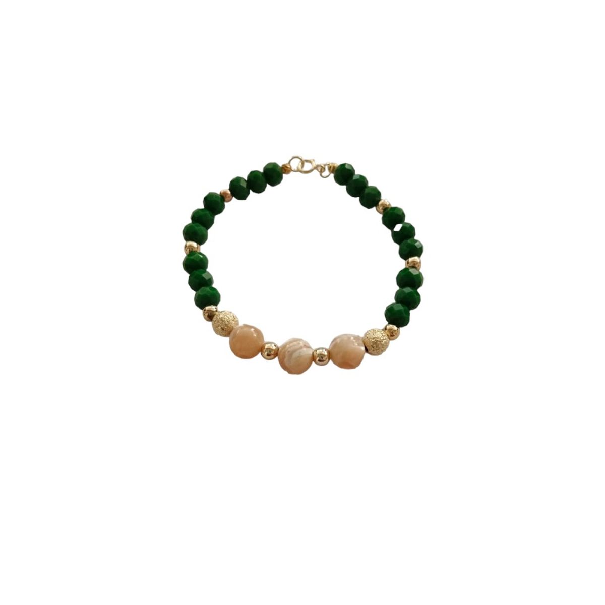 GENERICO - Pulsera elegante  Cristales Checos y Nácar.