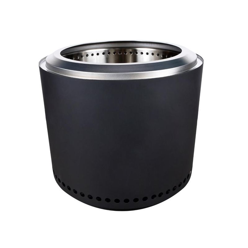 KALTEMP - Brasero K-Fire Negro Kaltemp Sin Humo Acero Inoxidable KALTEMP