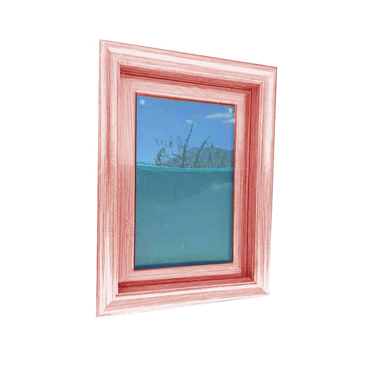 GIOVACCHINO - Ventana Baño Termopanel-Aluminio 70x100cm AltaGama-Moldura Ambos Lados