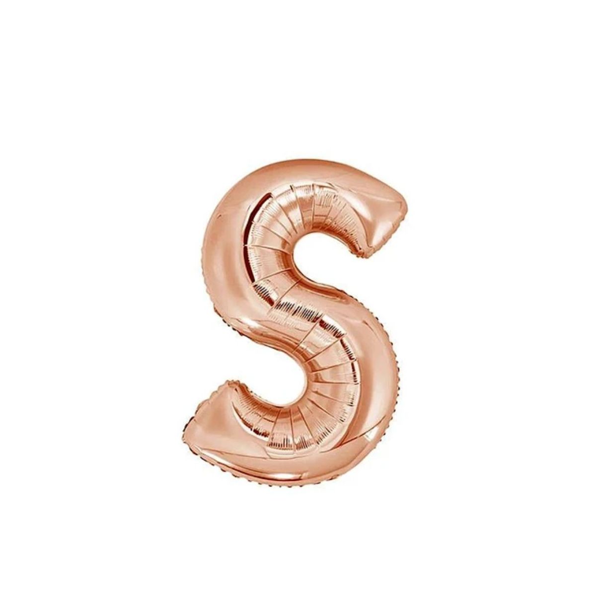 GENERICO - Globo Metalizado Letra "S" Oro Rosado 40 pulgadas