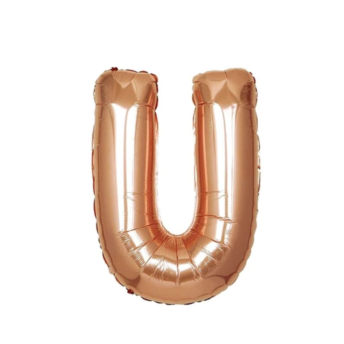 GENERICO - Globo Metalizado Letra "U" Oro Rosado 40 pulgadas