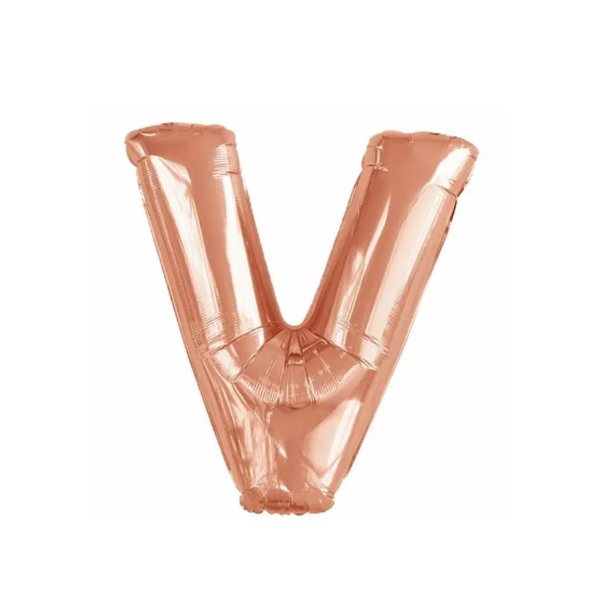 GENERICO - Globo Metalizado Letra "V" Oro Rosado 40 Pulgadas