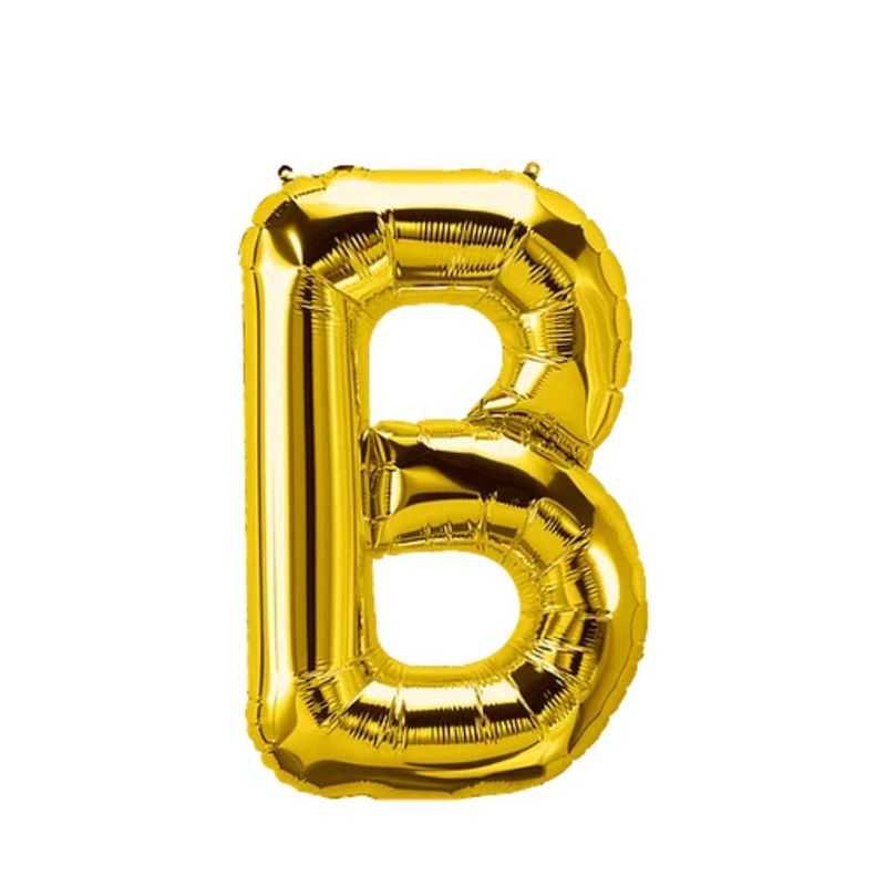 GENERICO - Globo Metalizado Letra "B" Dorado 40 pulgadas