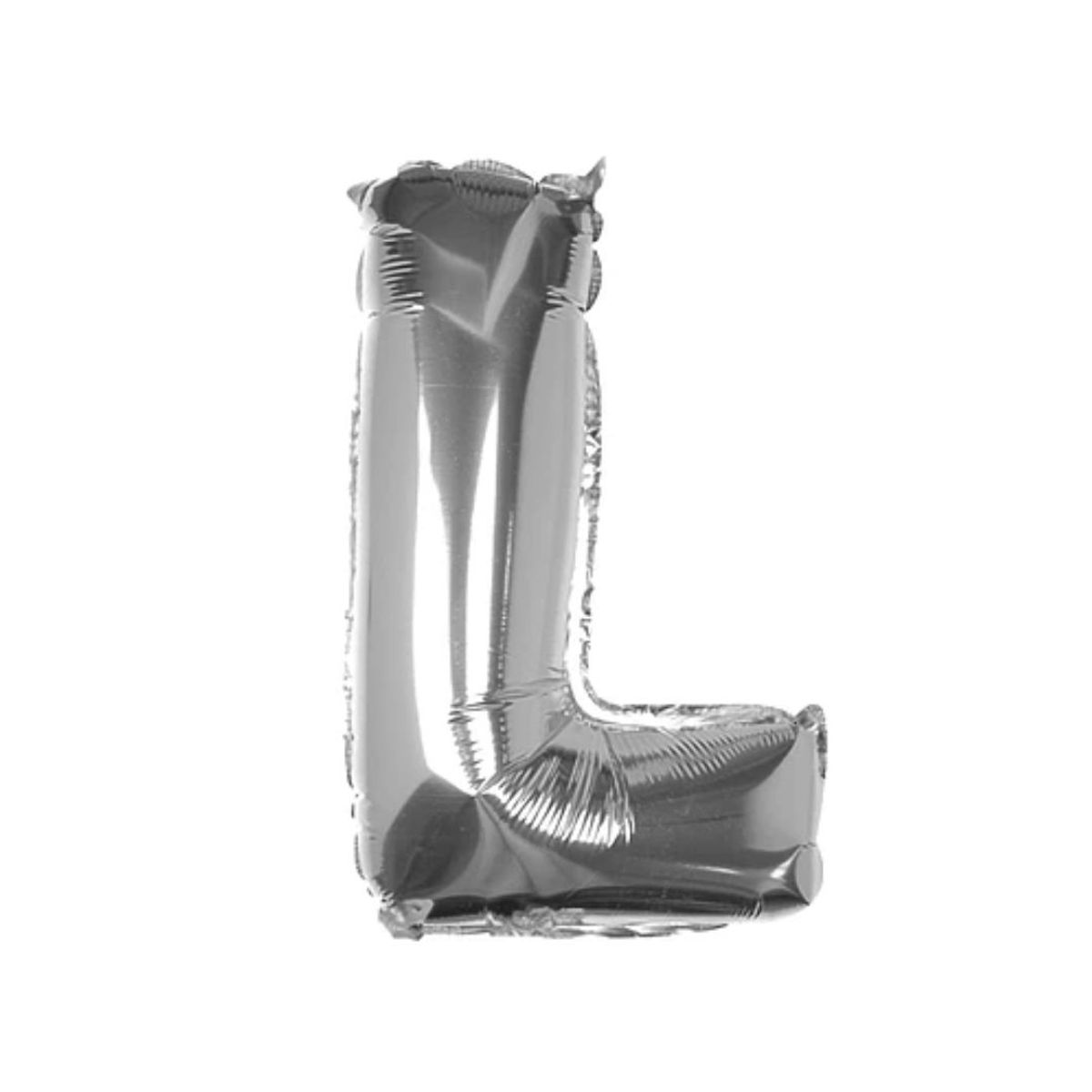 GENERICO - Globo Metalizado Letra "L" Plateado 40 pulgadas