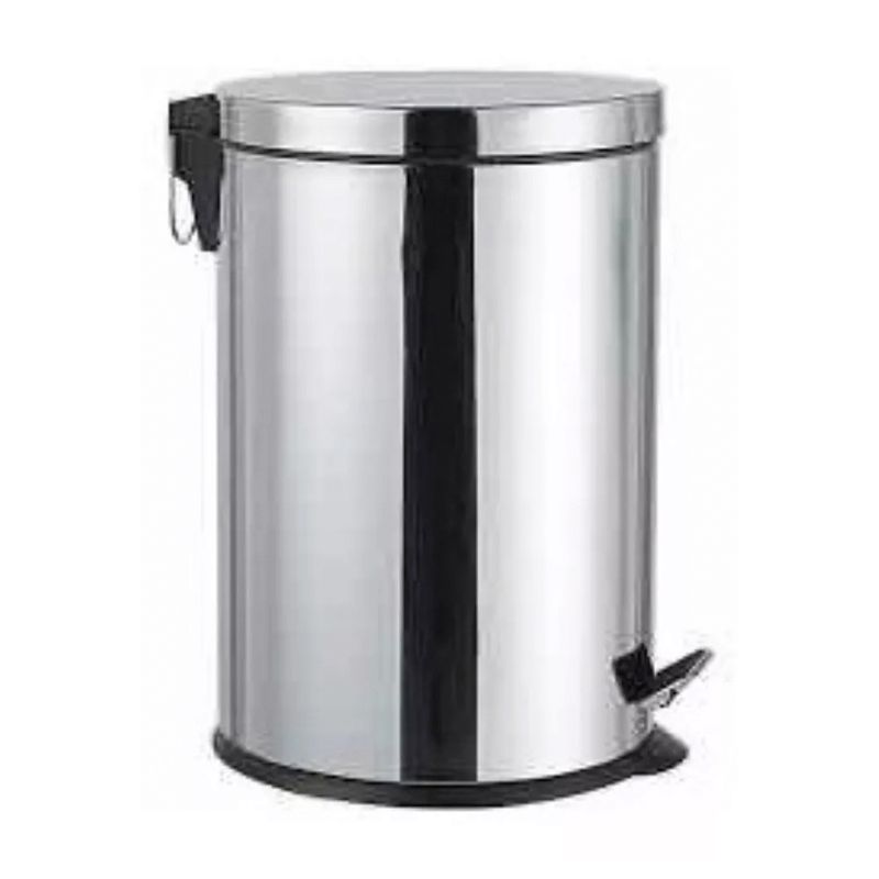 GENERICO - Basurero Papelero Pedal 20 Lts Acero Inoxidable