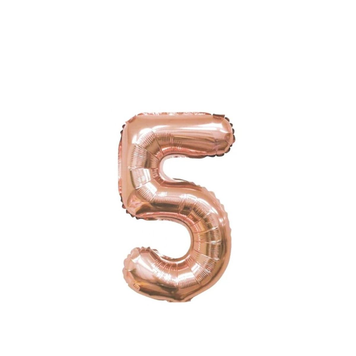 GENERICO - Globo Metalizado Numero "5" Oro Rosado 16 pulgadas