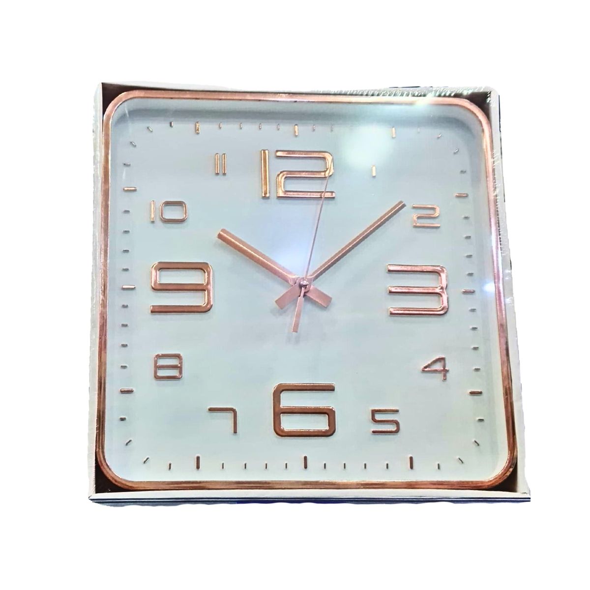 GENERICO - Reloj De Pared Cuadrado Convencional  Pilas