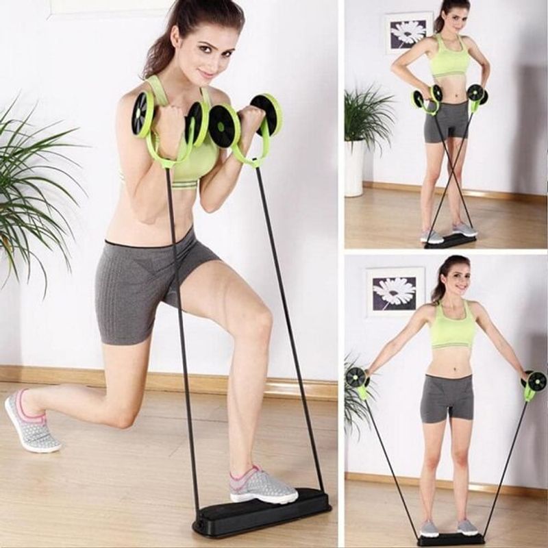 GENERICO - Rueda De Ejercicio Abdominal Con Banda Elastica