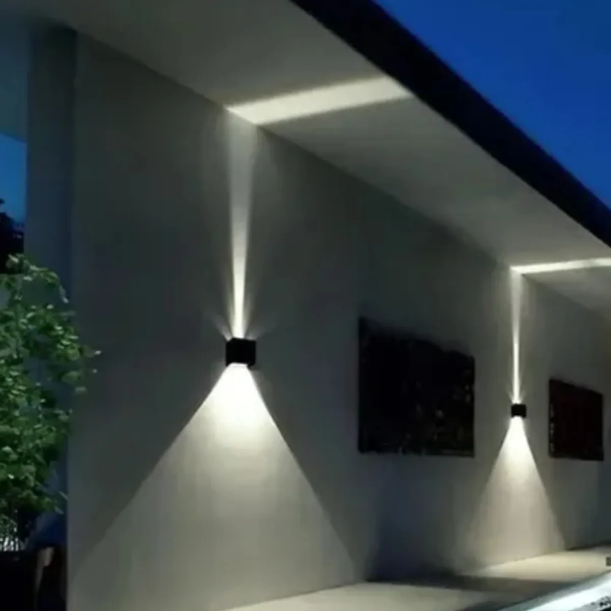 GENERICO - APLIQUE CUADRADO 6W NEGRO