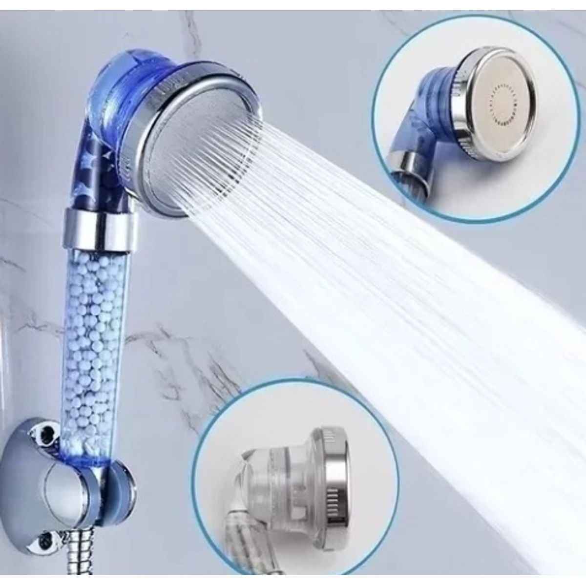 GENERICO - Mango De Ducha Spa Purificadora con Boton