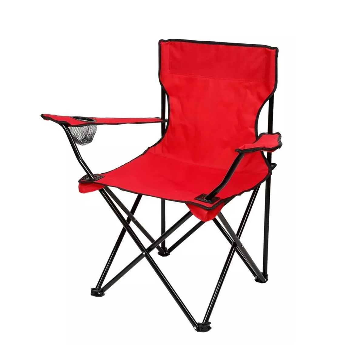 GENERICO - Silla Plegable Silla De Playa Camping Porta Vaso Portatil
